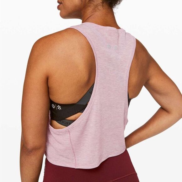 NWOT Lululemon X Barrys Stronger as One Muscle Tank in Heathered Vintage Mauve - Picture 5 of 11